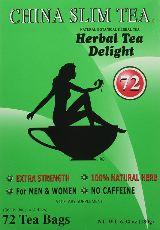 China Slim Dieter's Tea Delight, Large, 72-Count (Pack of 2, 144 tea bags total)