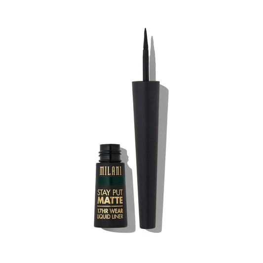 Milani Stay Put Matte Liquid Eyeliner - Liquid Eyeliner Pen, Long Lasting & Smudgeproof Makeup Pen (Safari Matte)