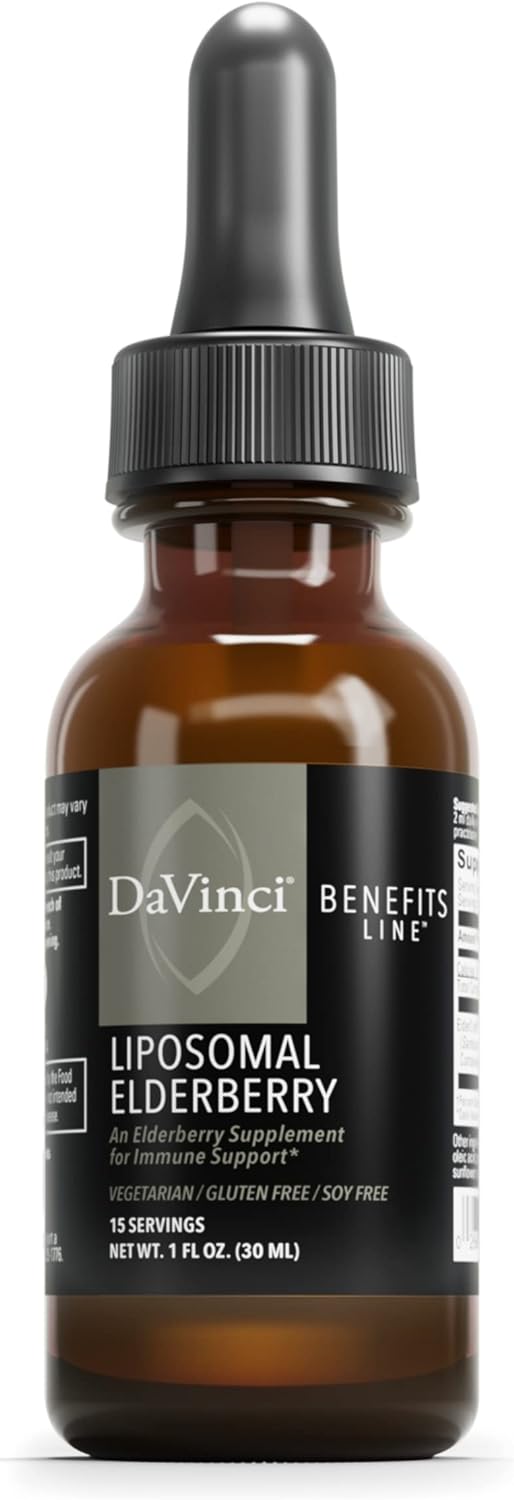 DAVINCI Labs Liposomal Elderberry - Immune Support Supplement for Heal