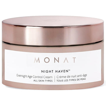 MONAT Night Haven Overnight Age Control Cream-Repairing Night Cream & Repairing Face Cream. Overnight Moisturizer Anti Wrinkle Cream. Skin Improving Ceramides & Rejuveniqe S-Net Wt. 50  / 1.7 .