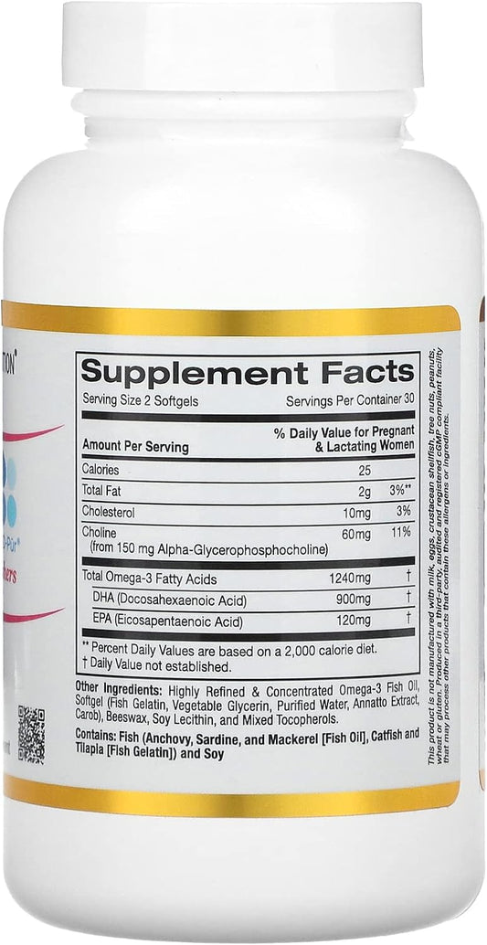 Prenatal DHA for Pregnant and Nursing Mothers, 900 mg, 60 Fish Gelatin