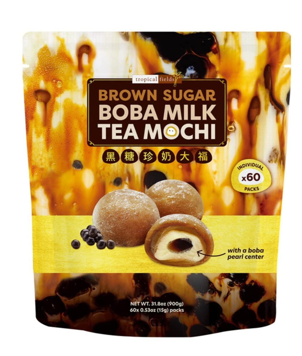 Tropical Fields Brown Sugar Boba Milk Tea Mochi