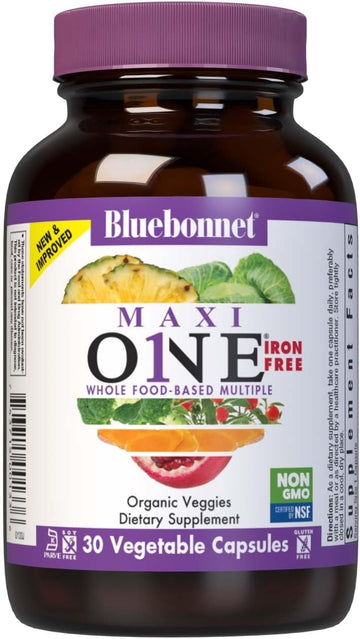 Bluebonnet Nutrition Maxi One Whole Food Multiple, Enzymes, Energy, Vi