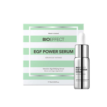 BIOEFFECT EGF Power Serum with Epidermal Growth Factor from Barley, Hyaluronic Acid, F and a form of Glucosamine (NAG) to Visibly Reduce Wrinkles & Discolorations, Hydrating Anti-Aging Treatment