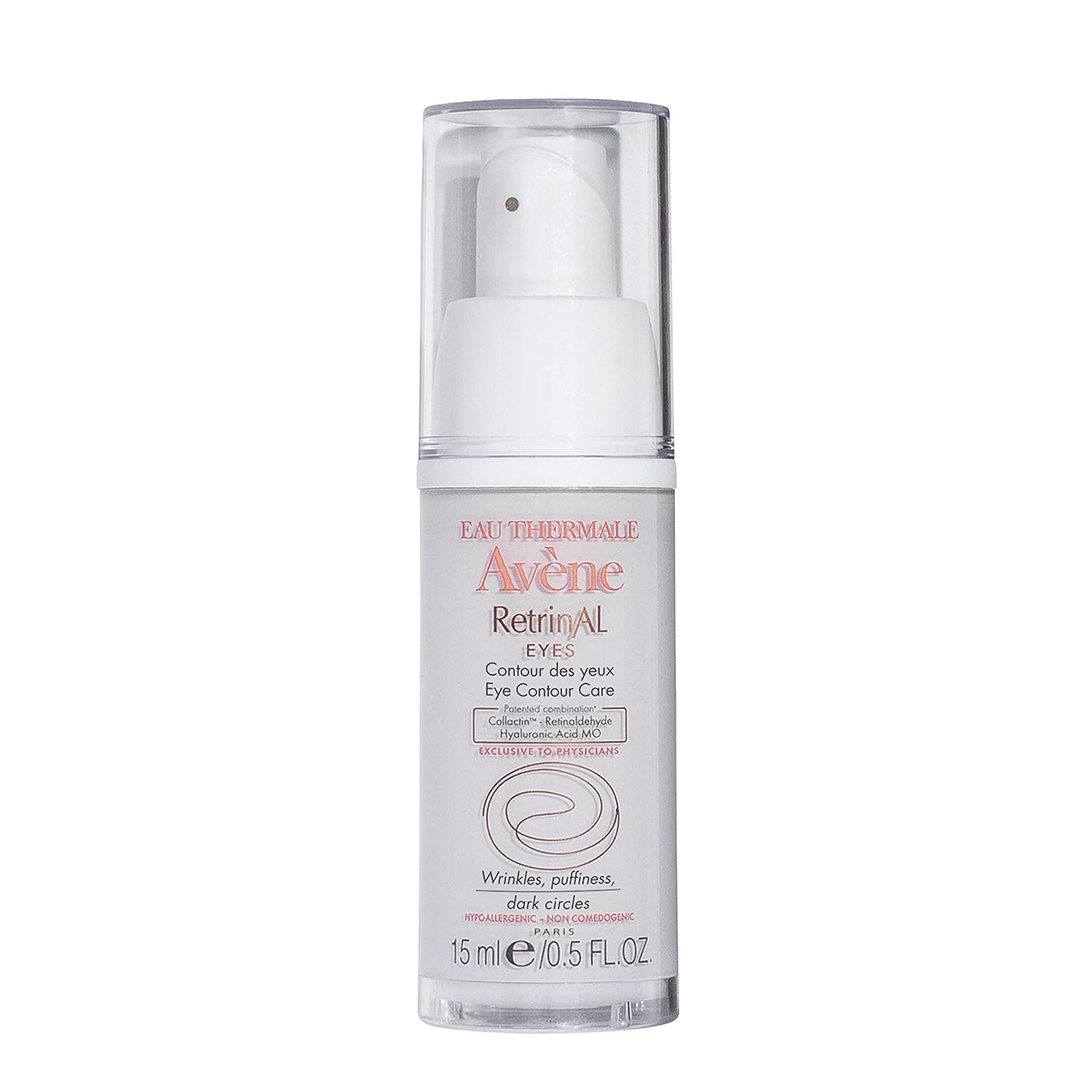 Eau Thermale Avene - RetrinAL EYES - Retinaldehyde & Hyaluronic Acid - Minimizes Appearance of Under-Eye Lines, Puffiness & Dark Circles - 0.5   (Pack of 1)