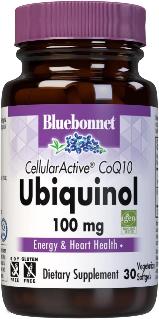 Bluebonnet Nutrition Cellular Active CoQ10 Ubiquinol 100mg Vegetarian