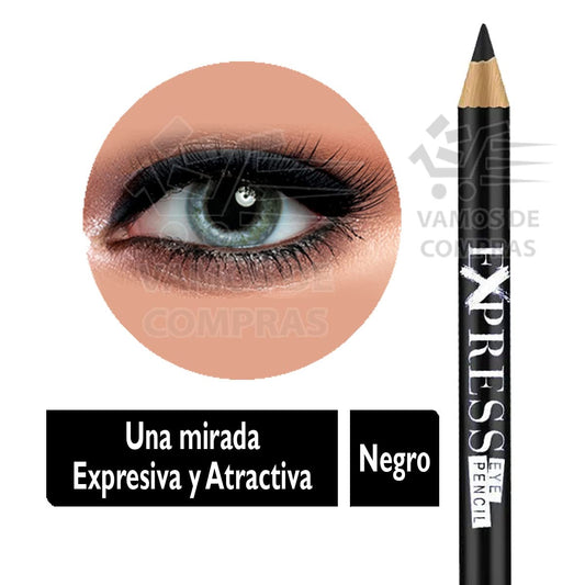 FARMASI Express Eye Pencil, Soft Tissue, Long Lasting, Highly Pigmented, Eye Makeup, Sharpenable Pencil, 0.04  / 1.14 g (Black)