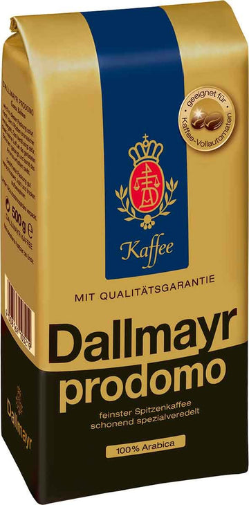 Dallmayr Gourmet Coffee, Prodomo (Whole Bean), (Pack of 2)