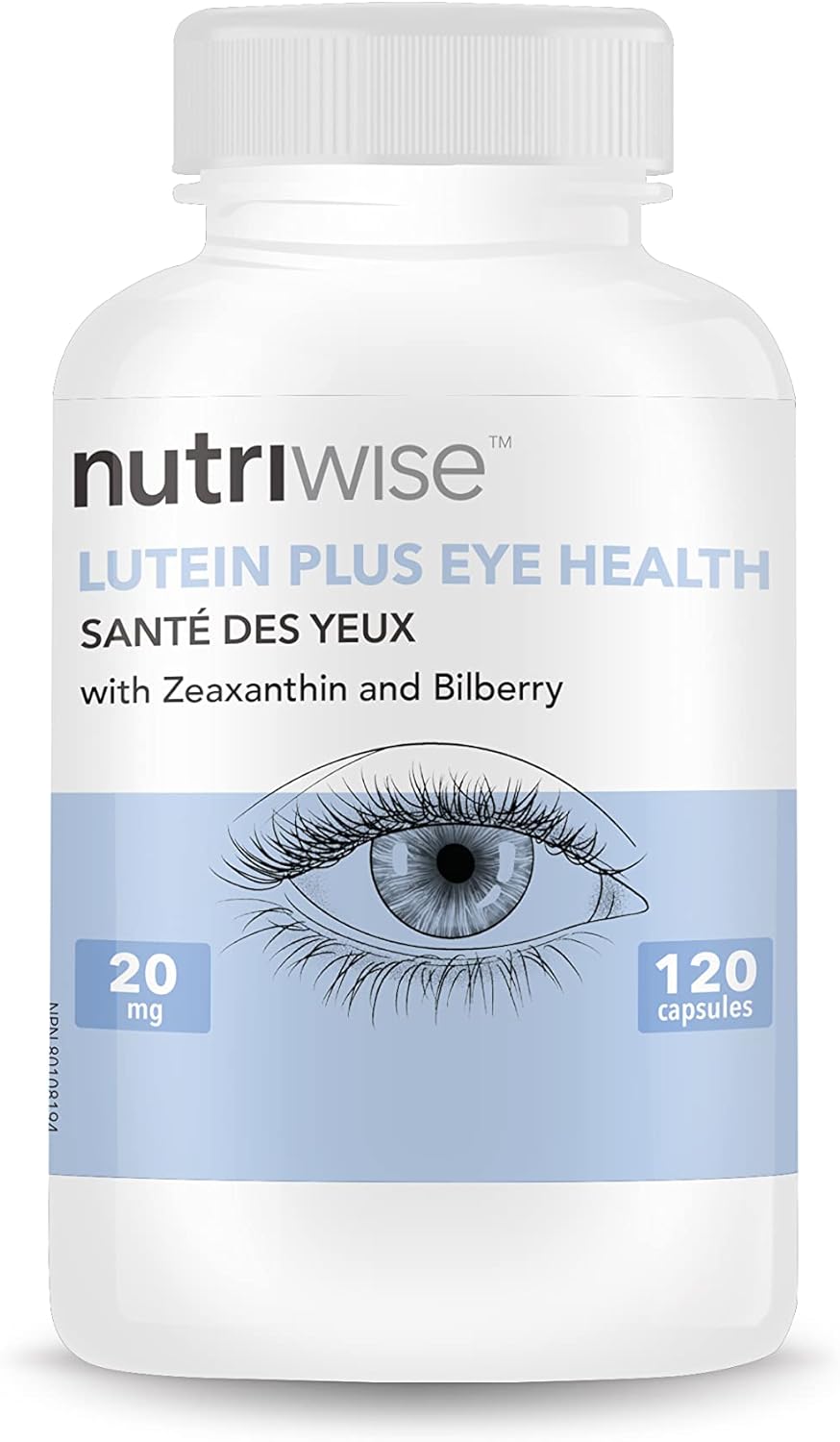 NutriWise Lutein Plus Antioxidant for Eye Health (Bilberry Z