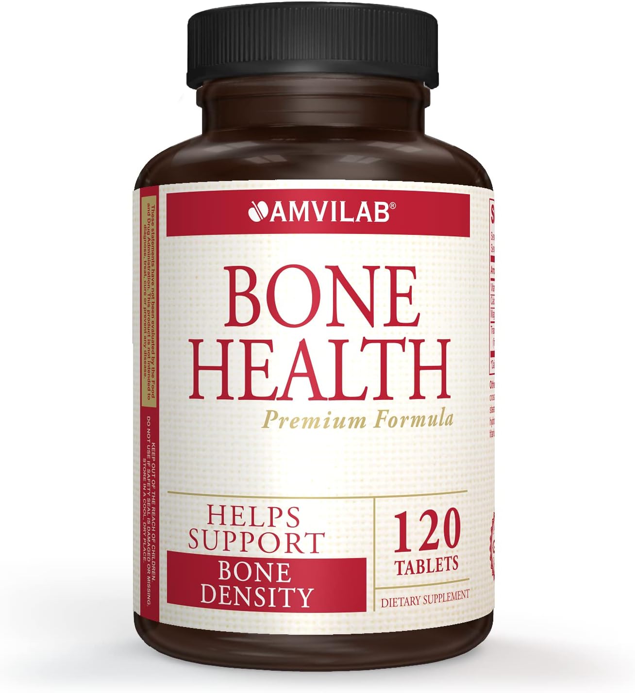 Amvilab Bone Health Calcium 1000Mg, Magnesium 500Mg W Vitamin D 600Iu. Potent Formula For Men & Women. Promotes Bone Den