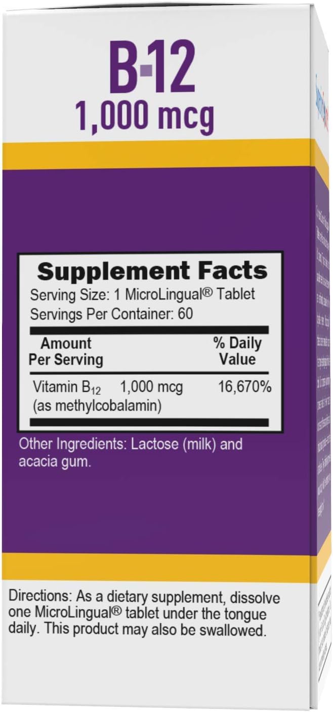  Superior Source No Shot Vitamin B12 Methylcobalamin 1000 mc