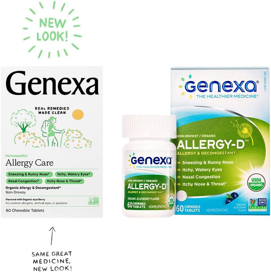 Genexa Allergy Care - 60 Tablets - Multi-Symptom Allergy Rem