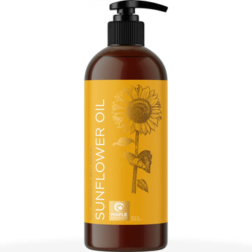 Sunower Oil for Hair Skin and Nails - Aromatherapy Carrier Oil for Essential Oils Mixing and Hair Oil - Body Oil Cleanser for Face Anti Aging Skin Care and Moisturizing Body Oil for Dry Skin 16