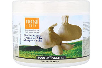 Ever Ego Italy Garlic Mask For Damaged, Bleached or Colored Hair | Repairing And Hydrating Hair Care Product For Men And Women | 1L Tub