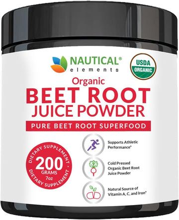 Beet Juice Powder Organic - Cold Pressed - 20:1 Concentrate - Concentrated Beet Root Powder - Nitric Oxide - Circulation