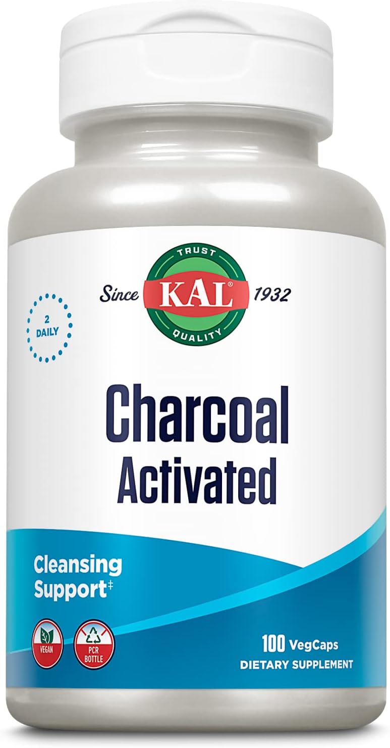 KAL Charcoal, Activated Coconut Shell 280mg | 100ct0.8 Ounces