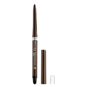 L’Oréal Paris Infallible Grip Mechanical Gel Eyeliner Pencil, Smudge-Resistant, Waterproof Eye Makeup with Up to 36HR Wear, Brown Denim, 1 Kit