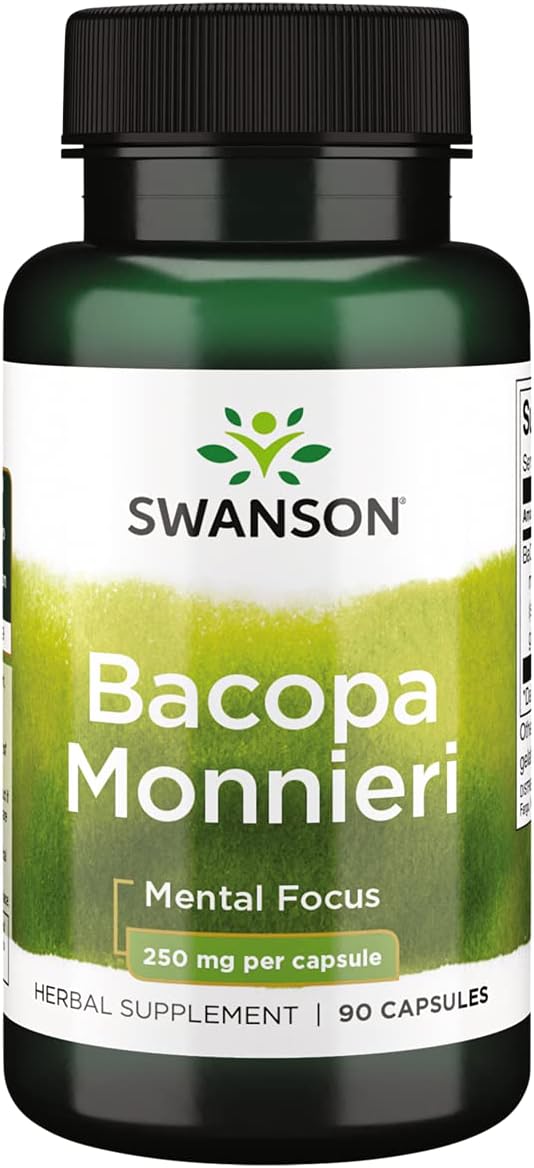 Swanson Bacopa Monnieri Extract Bacognize 250 Milligrams 90 Capsules