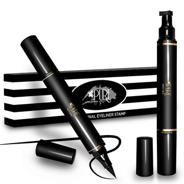 LA PURE Waterproof Eyeliner Stamp - 2 Wingliner Black Make Up Pens, Vamp Style Wing, Smudgeproof & Sweatproof, Perfect Cat Eye Look, Winged Long Lasting Liquid Eye Liner Pen, Eyeshadow, No Dipping