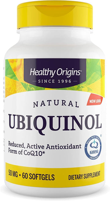 Healthy Origins Ubiquinol (Active Form of CoQ10), 50 mg - Activated Fo