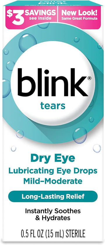 PACK OF 4 - Blink Tears Lubricating Eye Drops, 0.5 fl oz