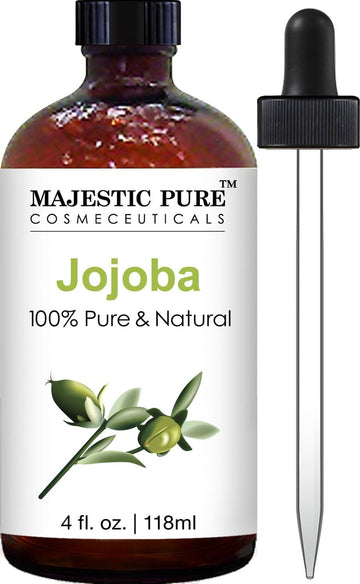 Majestic Pure Jojoba Oil for Hair and Skin, 4 .