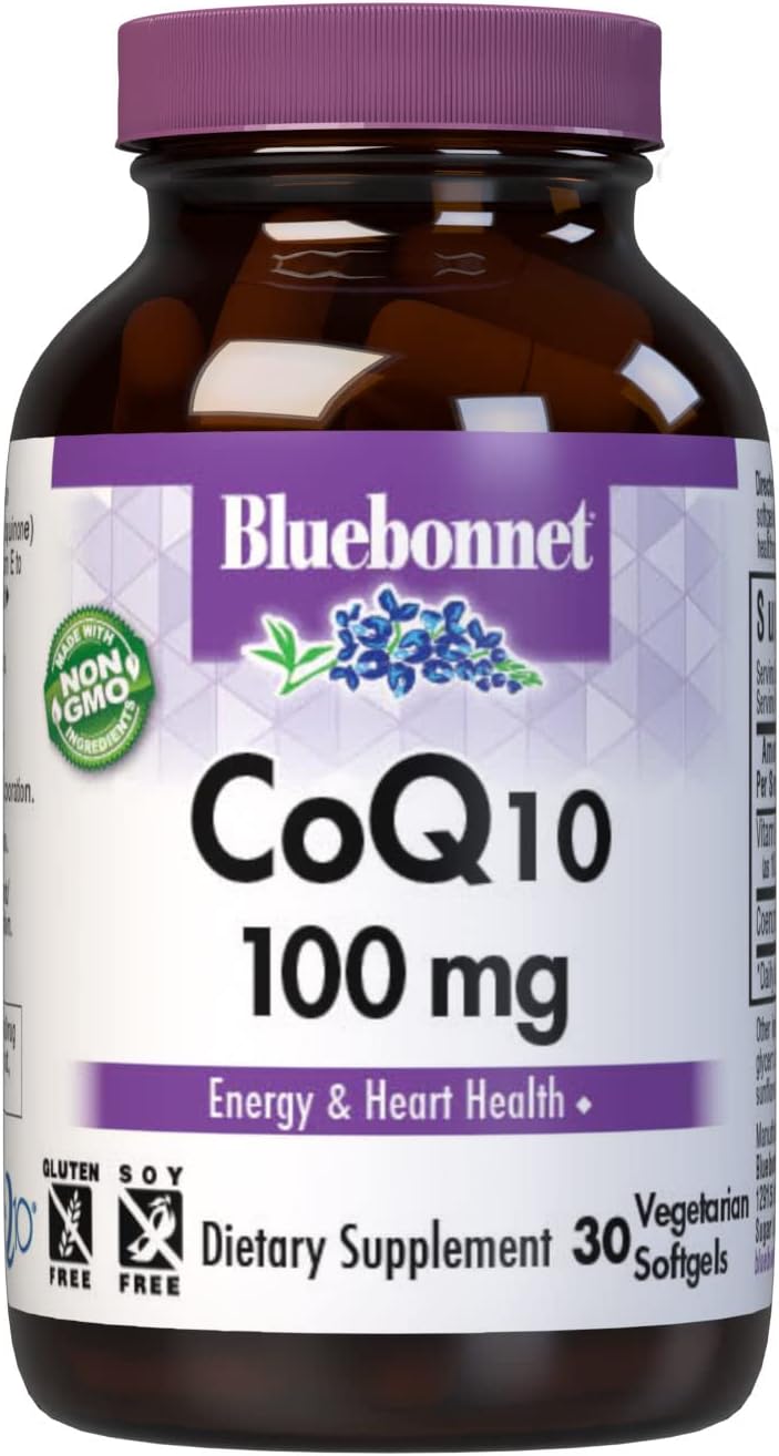 BlueBonnet CoQ-10 Vegetarian Softgels, 100 mg, 30 Count