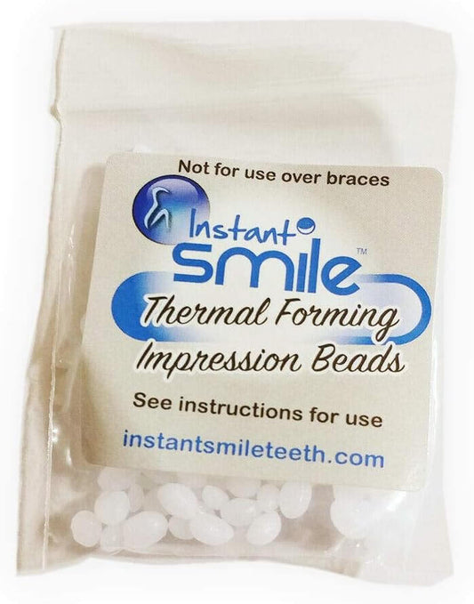 12 Packages of Instant Smile Billy Bob Replacement Thermal Adhesive Fitting Beads for Fake Teeth
