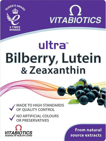Vitabiotics - Ultra Bierry, Lutein & Zeaxanthin - 30 Tablets