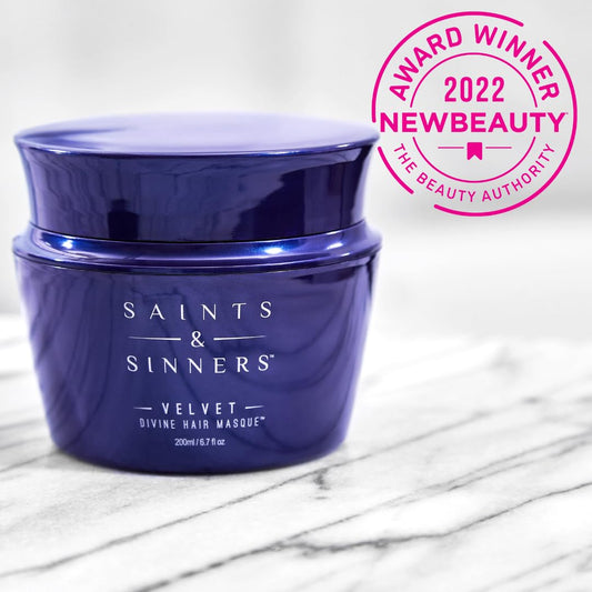 Award Winning Saints & Sinners Velvet Divine Hydrating Hair Masque Deep Conditioner - Intensly Moisturizing Treatment to Repair, Strengthen & Restore Dry, Dull, Coarse, Damaged, Frizzy, Color-Treated Hair (6.7 oz)