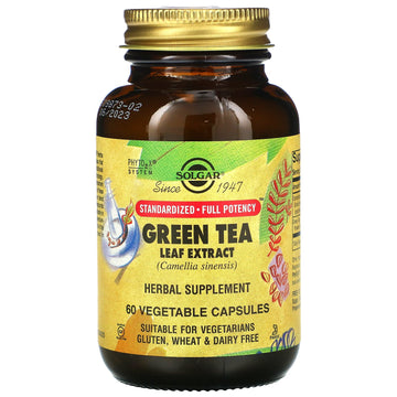 Solgar, Green Tea Leaf Extract Vegetable Capsules
