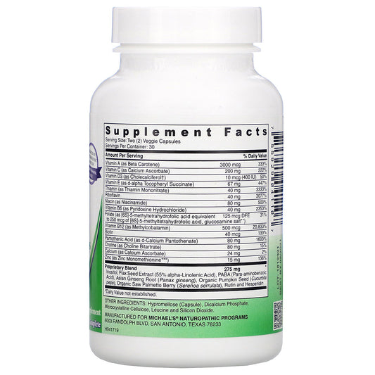 Michael'S Naturopathic, Teen Boys Caps, Daily Multi-Vitamin, Vegetarian Capsules