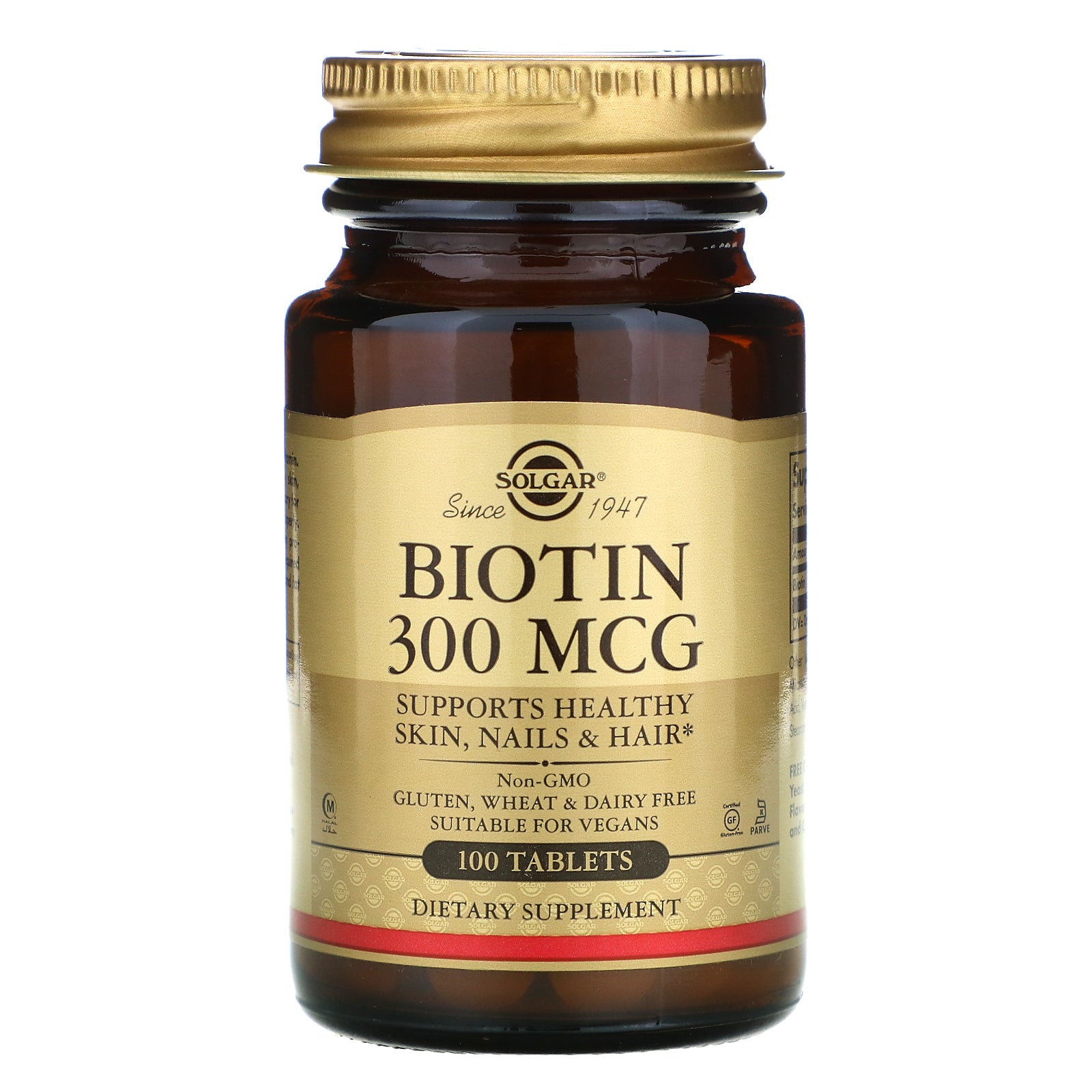 Solgar, Biotin, 300 mcg,  Tablets
