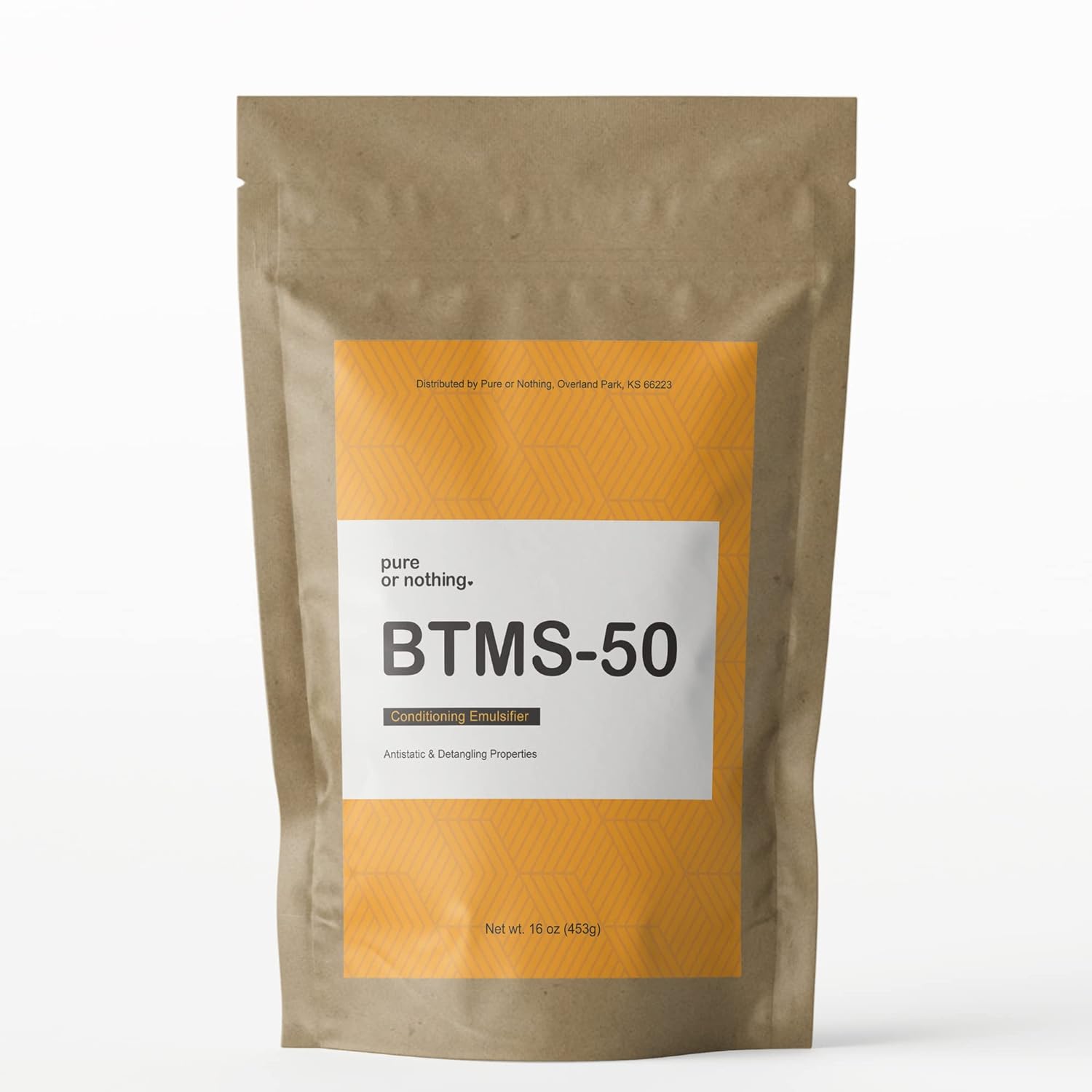 Pure or Nothing BTMS 50 | Sizes 4 , 8, 16 | Plant Based Conditioning Emulsifier For DIY Hair Conditioners, Lotion Making, Scrubs | 16