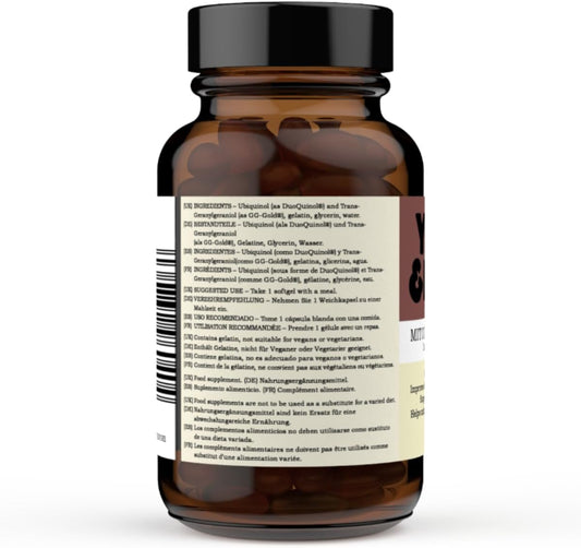Youth & Earth Mitochondrial CoQ10 (DuoQuinol? & GG Gold? )150mg (30 Ca150 Grams