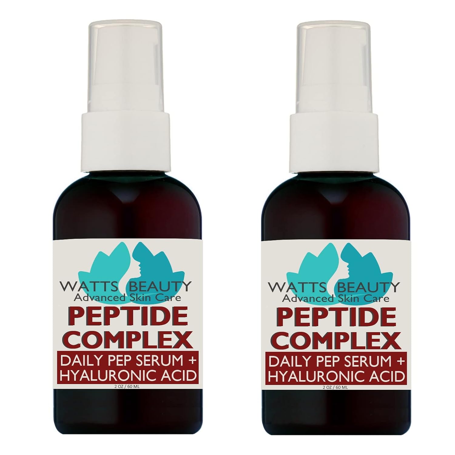 Watts Beauty Peptide Anti-Aging Face Serum - Hyaluronic Acid and Collagen Boosting Daily Face Care Polypeptide Complex with L-Arginine Firms Wrinkles and Boosts Collagen 4