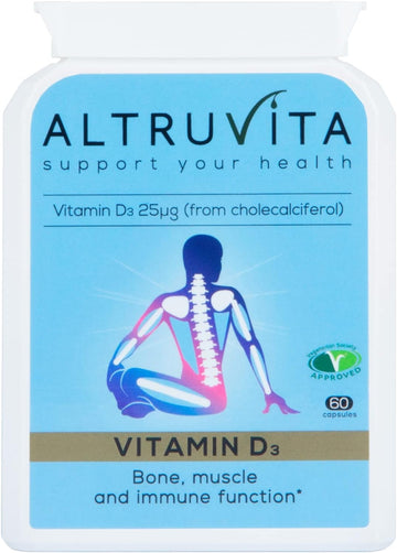 Altruvita Vitamin D3 From Cholecalciferol | 25Æg | 1000Iu | 60 Days Su59 Grams