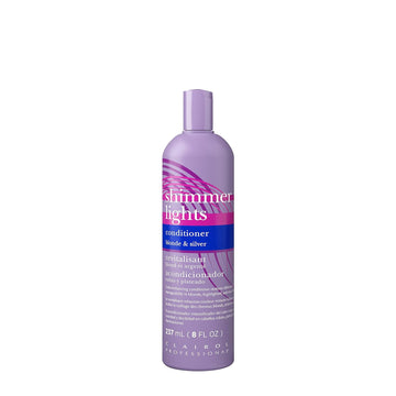 Clairol Professional Shimmer Lights Purple Conditioner, 8 .  | Neutralizes Brass & Yellow Tones | For Blonde, Silver, Gray & Highlighted Hair