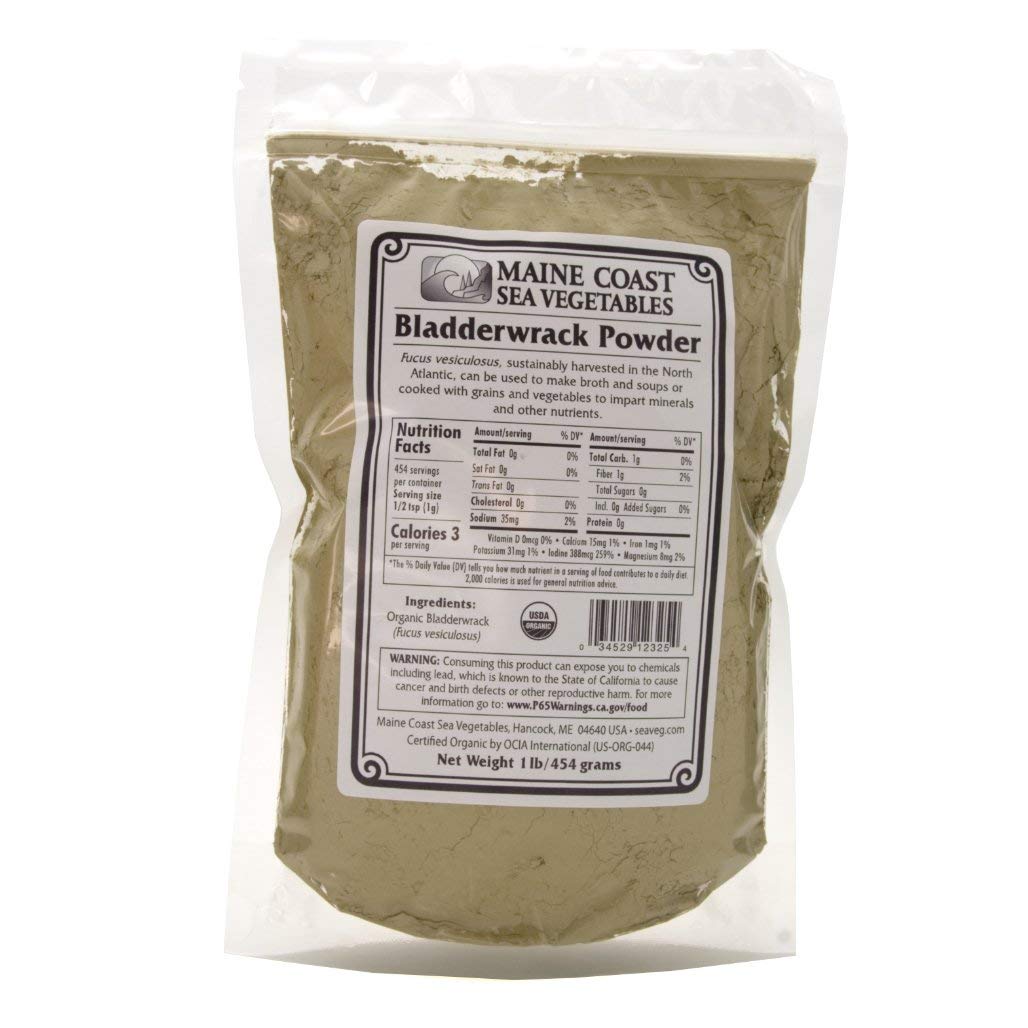 Bladderwrack Powder - Wild Atlantic - Organic Seaweed - Maine Coast Se