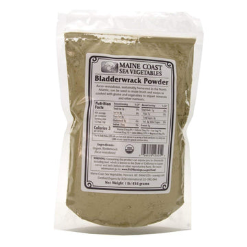 Bladderwrack Powder - Wild Atlantic - Organic Seaweed - Maine Coast Se