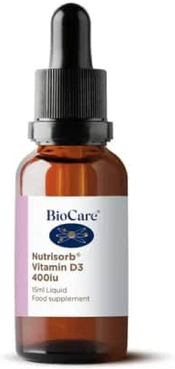 BioCare Nutrisorb Vitamin D3 400iu | for Immune & Bone Support - 15ml
18.14 Grams