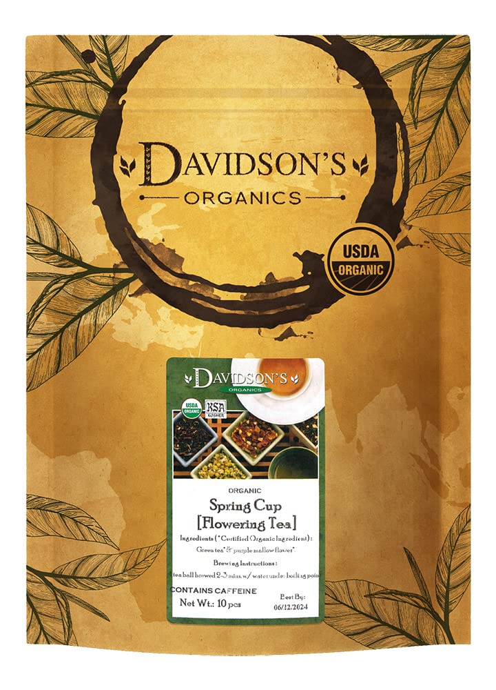 Davidson's Organics, Spring Cup, Loose Leaf Tea, 10 pieces