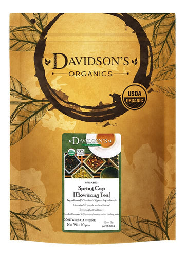 Davidson's Organics, Spring Cup, Loose Leaf Tea, 10 pieces