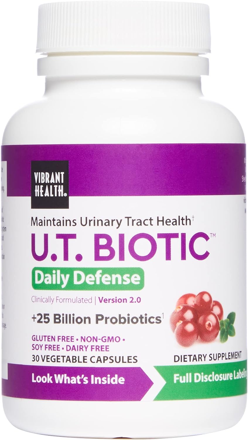 Vibrant Health, U.T. Biotic, Probiotic Support For Bladder And Urinary1.6 Ounces