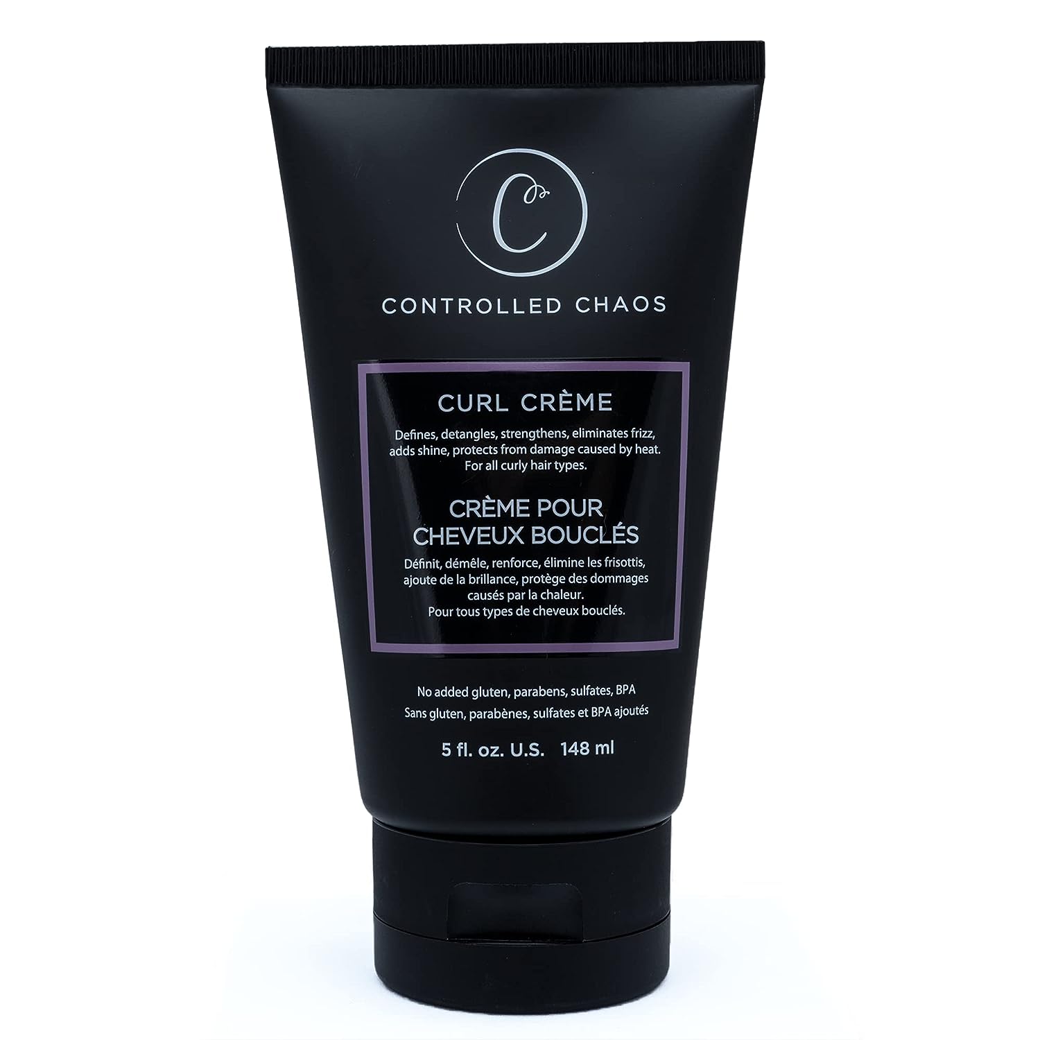 Controlled Chaos As Seen on Shark Tank Curl Defining Cream for All Hair Types to Add Smoothness and Control Curly, Anti-frizz and Wavy Hair, Sulfate-Free Curl Cream (5)