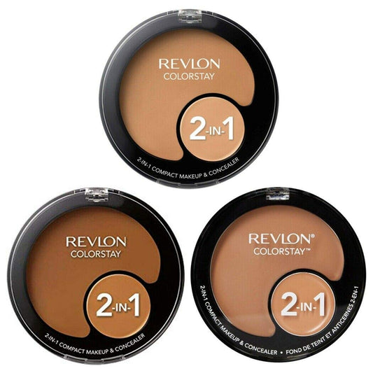 Revlon ColorStay 2-in-1 Compact Makeup & Concealer, Warm Golden