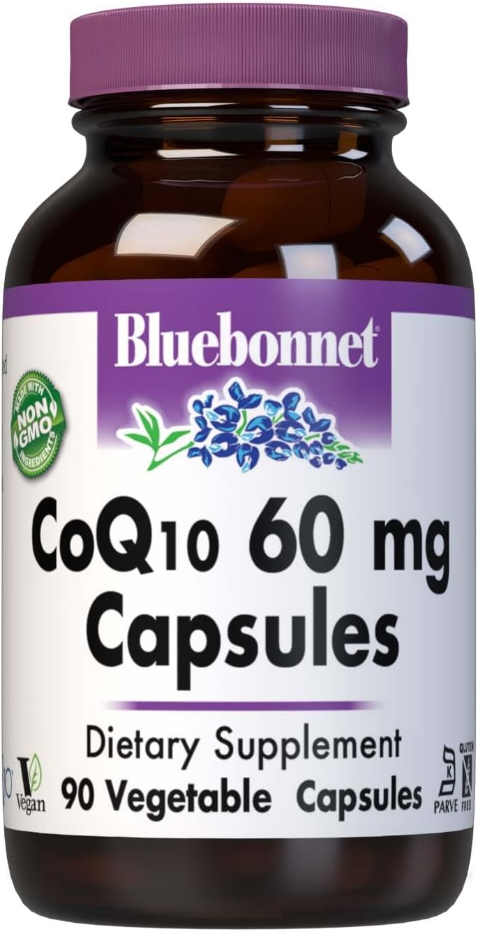 BlueBonnet CoQ-10 Vegetarian Capsules, 60 mg, 90 Count90 Count (Pack o