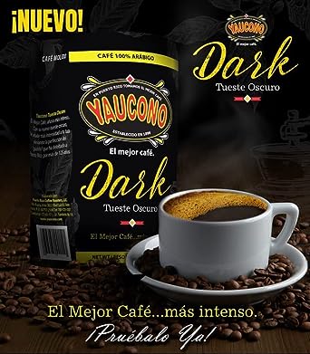 Yaucono Dark Roast Ground Coffee, Puerto Rico, 100% Arabica,  (Pack of 2)