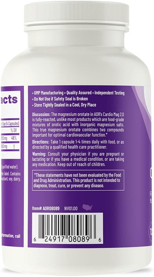 AOR, Cardio Mag 2.0, Supports a Healthy Heart, Muscle Function and Ene