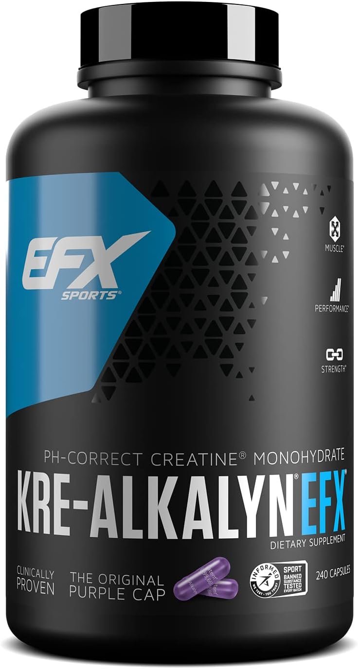 EFX Sports Kre-Alkalyn EFX | pH Correct Creatine Monohydrate Pill Supp